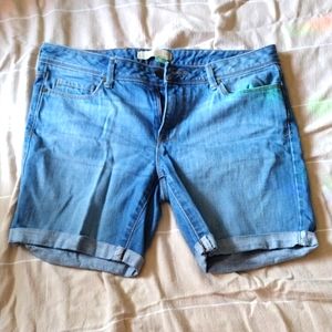 Blue jean shorts